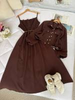 پیراهن کت دخترانه مدل شیکان - تصویر 3