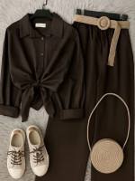 شومیز شلوار زنانه مدل لیمو - تصویر 6