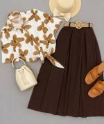 شومیز دامن زنانه مدل آفتابگردون - تصویر 3