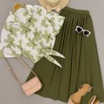 شومیز دامن زنانه مدل آفتابگردون