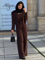 ست دو تیکه اورال و کت زنانه مدل ماهورا