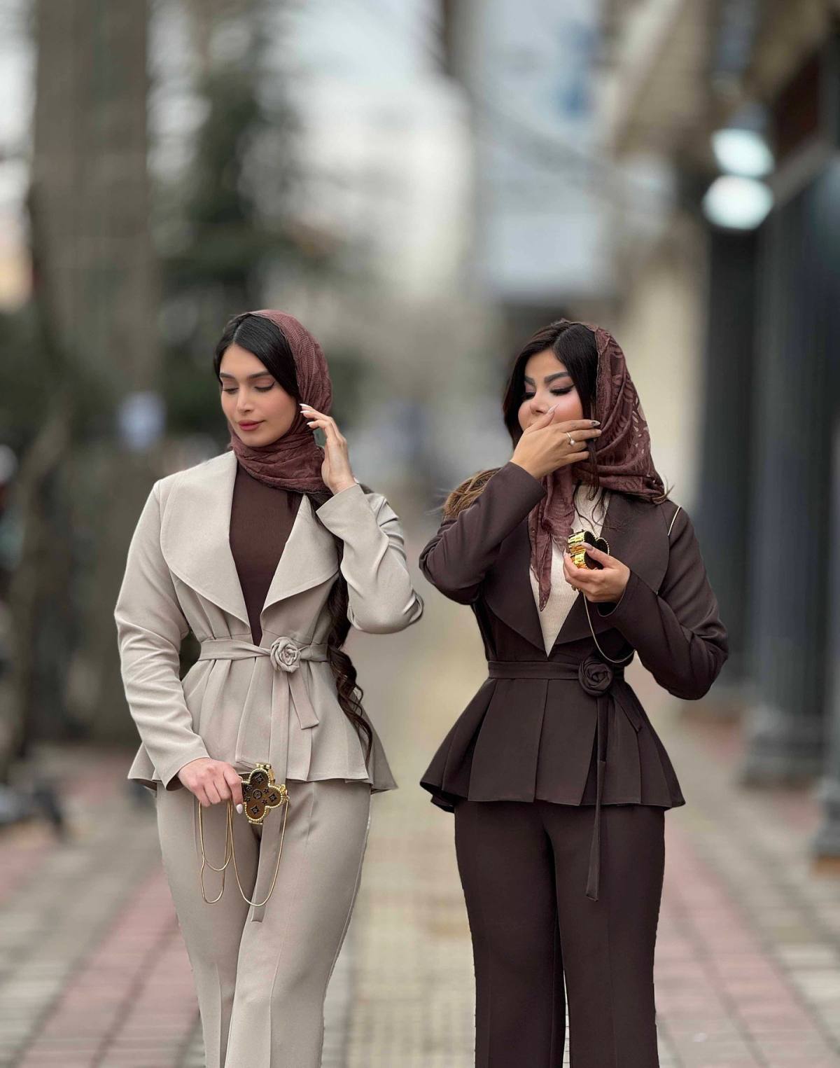 کت شلوار زنانه مدل گلبرگ - تصویر 4