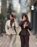 کت شلوار زنانه مدل گلبرگ