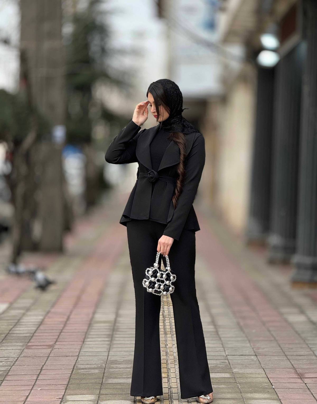 کت شلوار زنانه مدل گلبرگ - تصویر 7