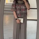 کت شلوار زنانه مدل سرخ پوست