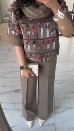 کت شلوار زنانه مدل سرخ پوست - تصویر 3