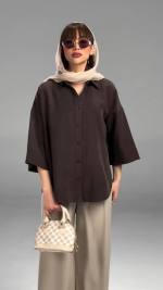 شومیز شلوار زنانه مدل چاکلت - تصویر 4