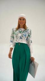 شومیز شلوار زنانه مدل پروانه - تصویر 4