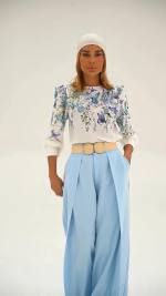 شومیز شلوار زنانه مدل پروانه - تصویر 11