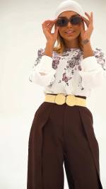 شومیز شلوار زنانه مدل پروانه - تصویر 9