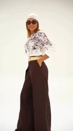 شومیز شلوار زنانه مدل پروانه - تصویر 6