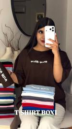 تیشرت زنانه مدل باکسی - تصویر 2