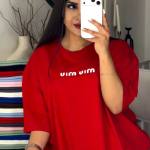 تیشرت زنانه مدل باکسی