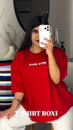 تیشرت زنانه مدل باکسی