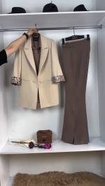 کت زنانه مدل آستر پلنگی