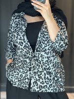 شومیز زنانه مدل پلنگی - تصویر 3