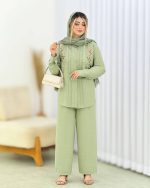 شومیز شلوار گلدوزی زنانه مدل رعنا - تصویر 6