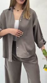 شومیز شلوار زنانه مدل سهیلا - تصویر 5