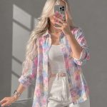 شومیز زنانه مدل سنبل 