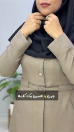 مانتو اداری زنانه مدل گلفی - تصویر 5